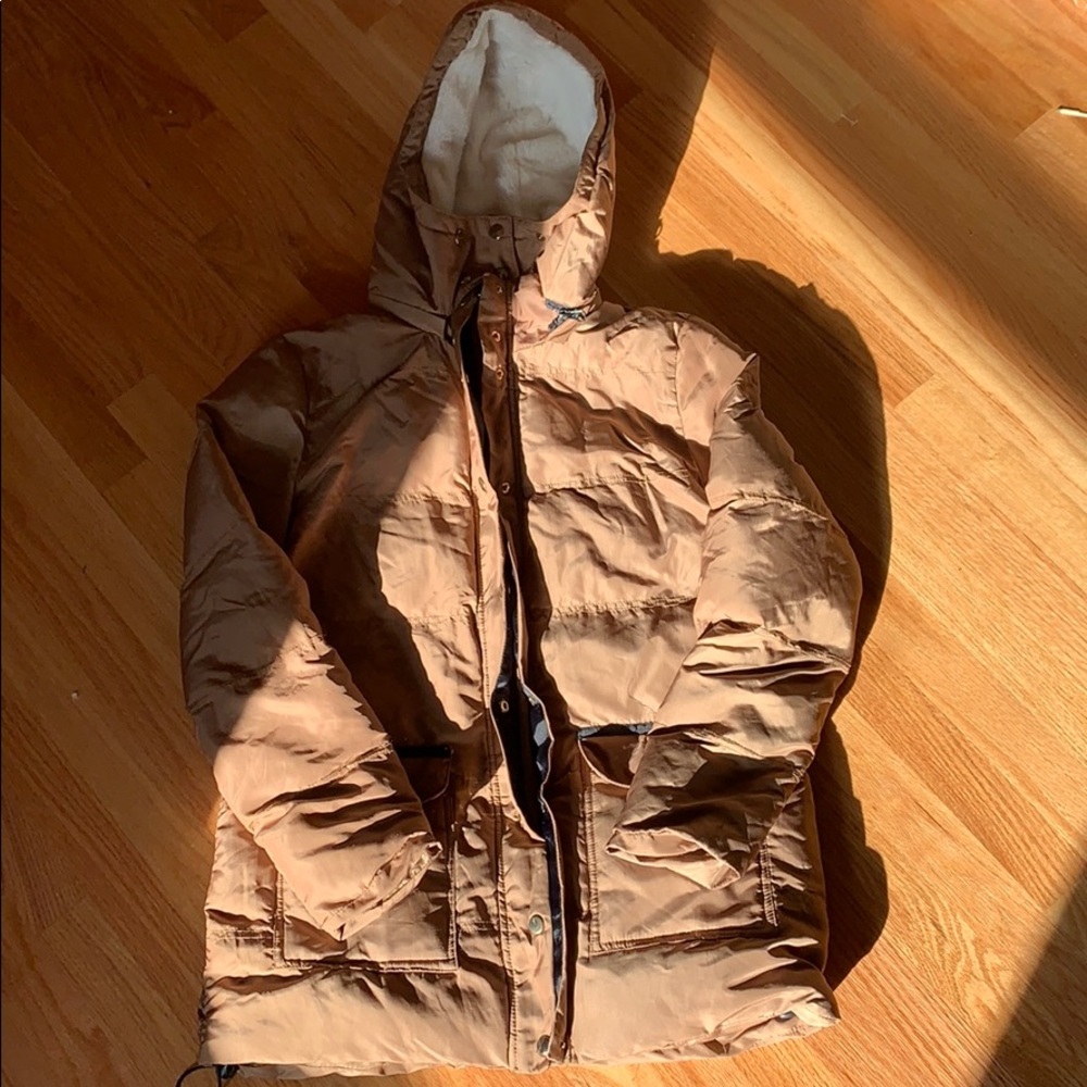 Cozy Puffy Caramel Jacket
